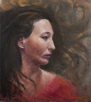 Portrait of woman. Oil on canvas. Женский портрет маслом.